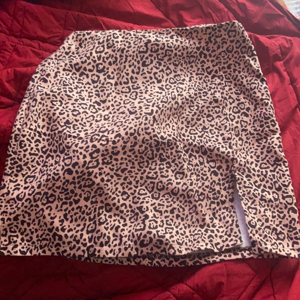 Cheetah slit skirt, SHEIN - Picture 1 of 1